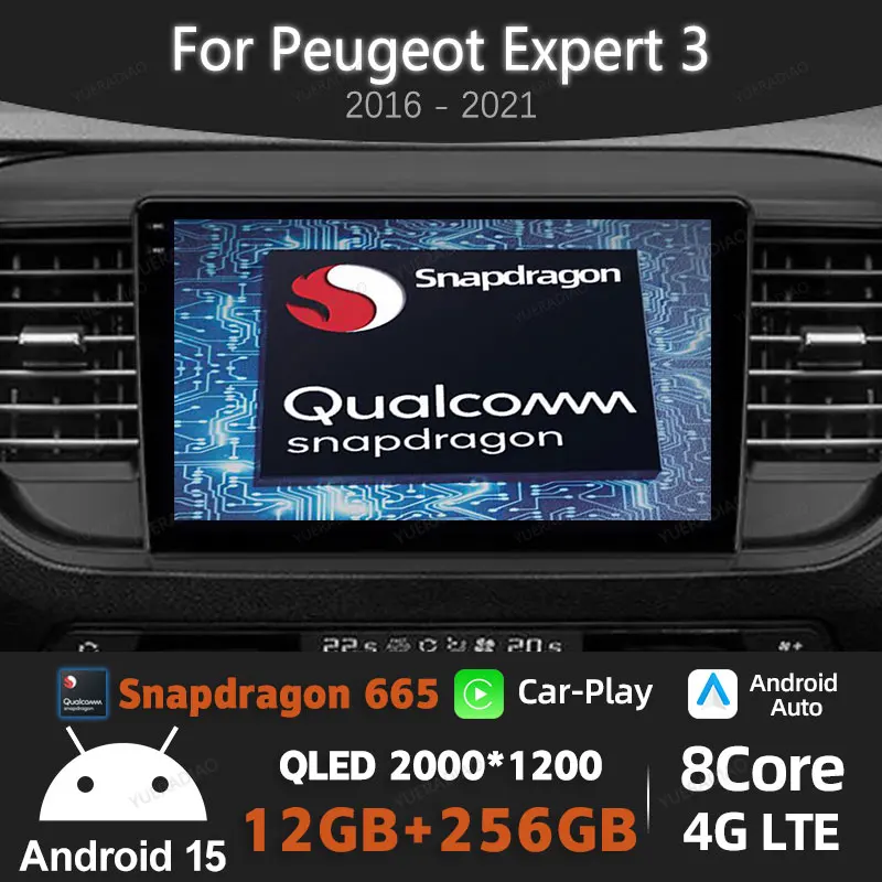 Android 15 Car Radio For Citroen Jumpy 3 2016 - 2021 For Peugeot Expert 3 2016 - 2021 Multimedia Video Player Qualcomm GPS NAVI
Android 15 Car Radio For Citroen Jumpy 3 2016 - 2021 For Peugeot Expert 3 2016 - 2021 Multimedia Video Player Qualcomm GPS NAVI