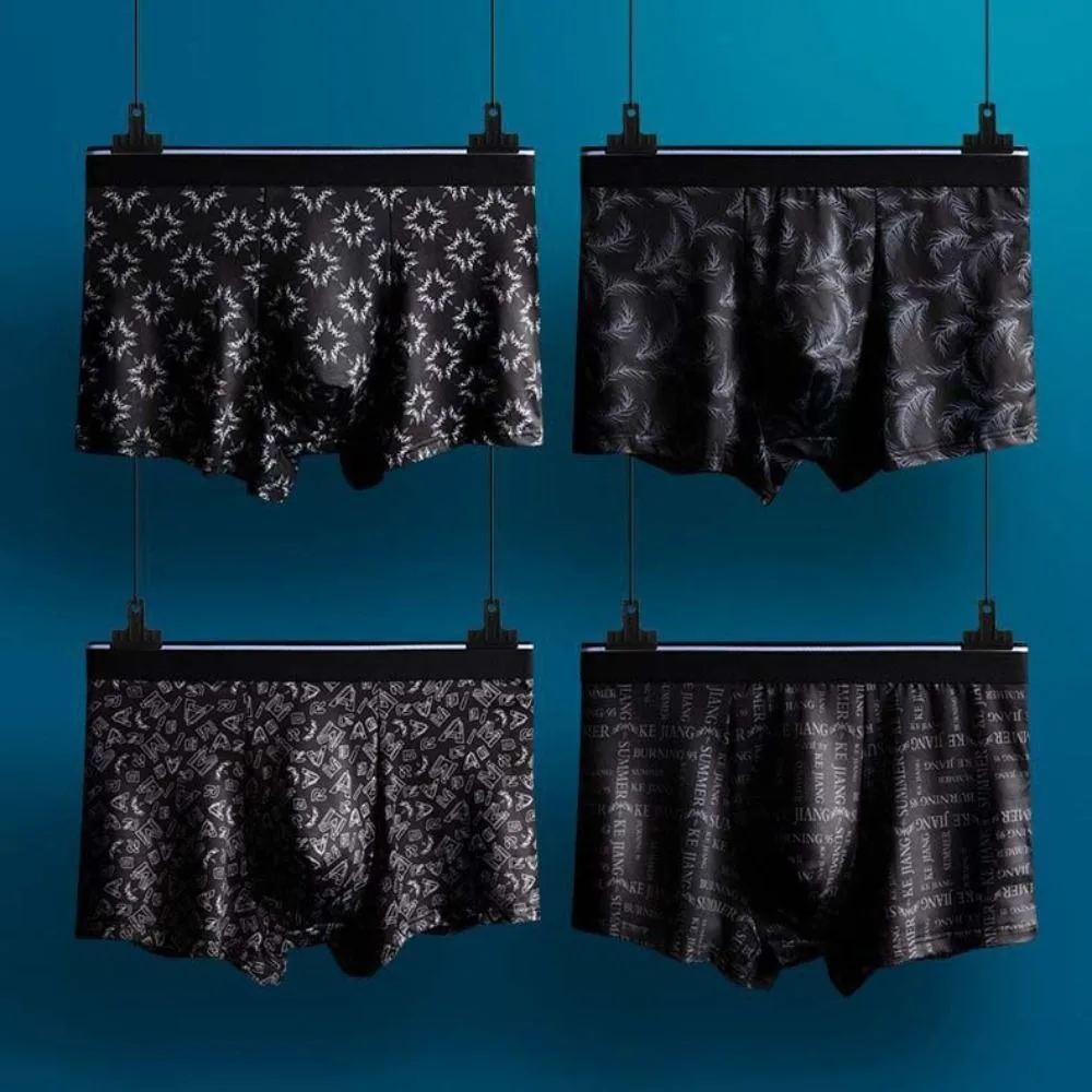 4PCS Simple Stripe Letter Men's Flat Panties Seamless Low Waist Boxer Shorts Male Large Size Underpants Mens Underwear Gifts
4PCS Simple Stripe Letter Men's Flat Panties Seamless Low Waist Boxer Shorts Male Large Size Underpants Mens Underwear Gifts