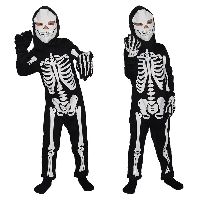 Halloween Children Skeleton Costume Skeleton Ghost Cosplay Costume Role Playing Horror Theme Dance Party Ghost Costume Jumpsuit
Halloween Children Skeleton Costume Skeleton Ghost Cosplay Costume Role Playing Horror Theme Dance Party Ghost Costume Jumpsuit