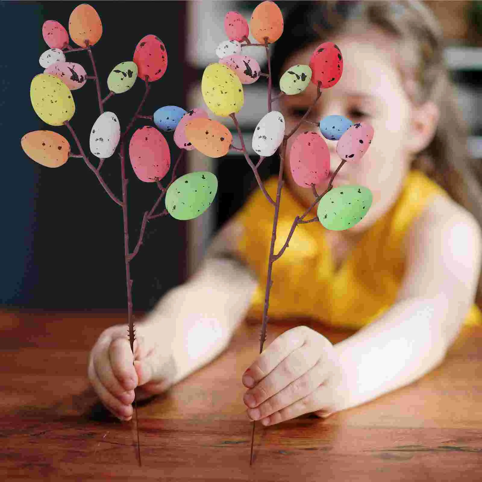 2 Pcs Adorable Colorful Shaped Foam Plastic Easter Decorations Festive Party Supplies Garden Stakes Vase Fillers Safe
2 Pcs Adorable Colorful Shaped Foam Plastic Easter Decorations Festive Party Supplies Garden Stakes Vase Fillers Safe