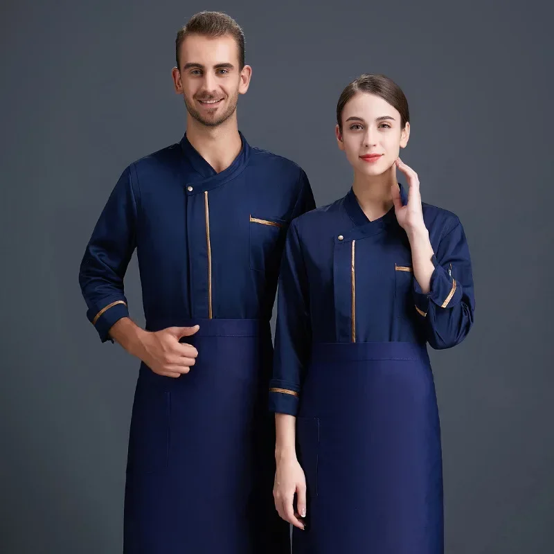 Chef Service Long - Sleeved Jacket Western Restaurant Bread Baking Hotel Kitchen Autumn and Winter Chef Work Wear Cook Coat
Chef Service Long - Sleeved Jacket Western Restaurant Bread Baking Hotel Kitchen Autumn and Winter Chef Work Wear Cook Coat