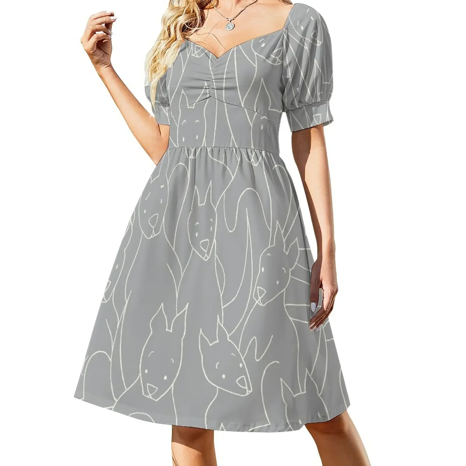 Kangaroos Australian design Short-Sleeved Dress Dress for pregnant women Aesthetic clothing
Kangaroos Australian design Short-Sleeved Dress Dress for pregnant women Aesthetic clothing