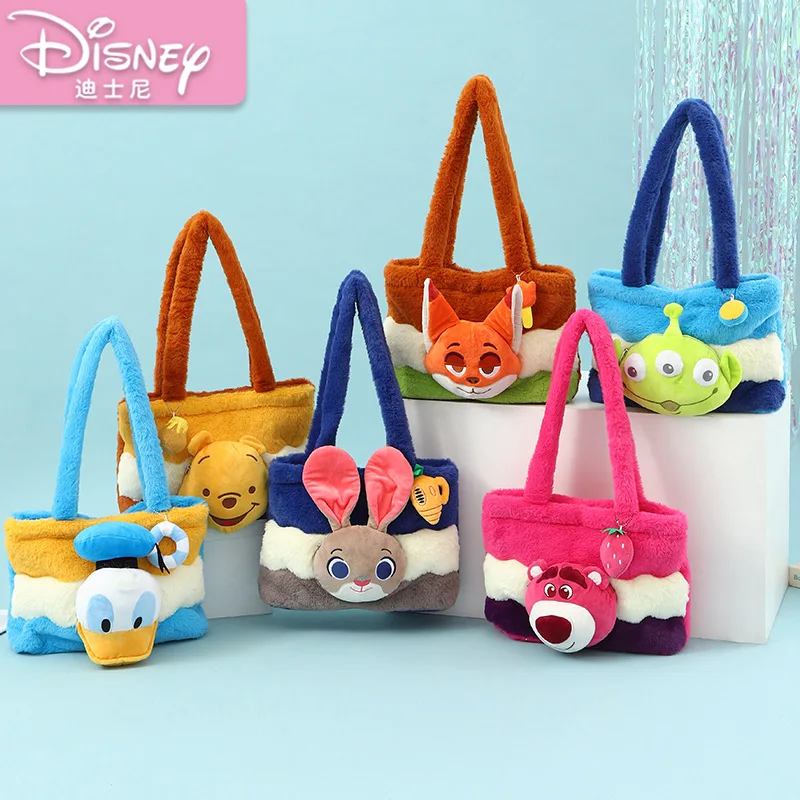 Disney New Plush Cartoon Cute Shoulder Bag Judy Winnie The Pooh Bear Strawberry Bear Large-capacity Women's Bag
Disney New Plush Cartoon Cute Shoulder Bag Judy Winnie The Pooh Bear Strawberry Bear Large-capacity Women's Bag