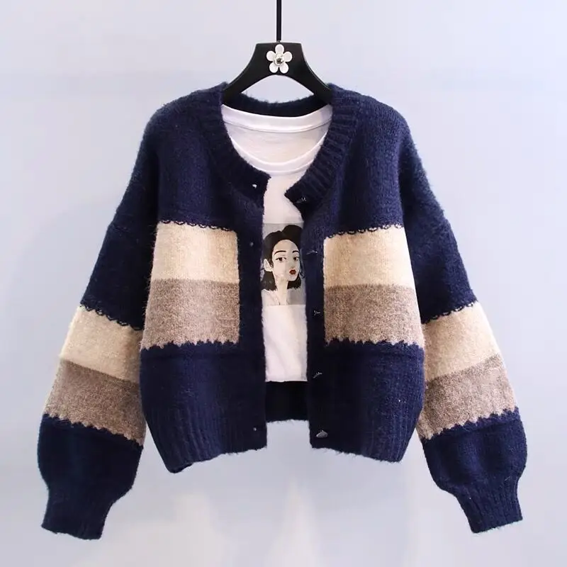 Fresh Spring and Autumn Retro Short Sweater Cardigan Women's Coat Round Neck Small
Fresh Spring and Autumn Retro Short Sweater Cardigan Women's Coat Round Neck Small