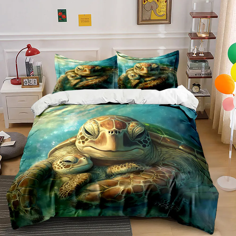 Turtles underwater, embracing. Print Bedding Set 1 Duvet Cover 2 Pillowcases for Adult and Children Luxury Gift Full Size
Turtles underwater, embracing. Print Bedding Set 1 Duvet Cover 2 Pillowcases for Adult and Children Luxury Gift Full Size