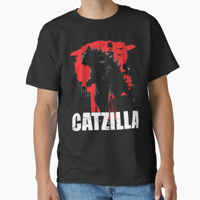Catzilla King of the meowsters Catzilla Vintage Japanese Monster Anime movie gift T shirt for cat lover Large size Tops S-6XL 
Catzilla King of the meowsters Catzilla Vintage Japanese Monster Anime movie gift T shirt for cat lover Large size Tops S-6XL