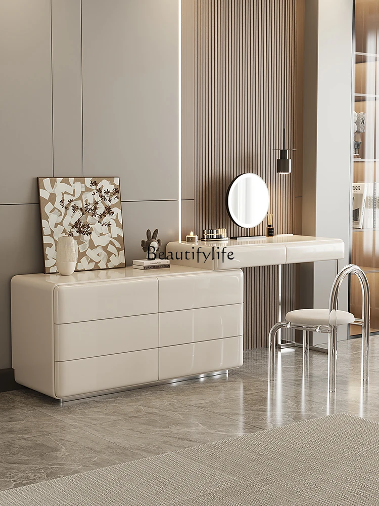 Master Bedroom Solid Wood Makeup Table Storage Cabinet Tailstock Chest of Drawers Dressing Table Integrated Desk Bedroom Simple
Master Bedroom Solid Wood Makeup Table Storage Cabinet Tailstock Chest of Drawers Dressing Table Integrated Desk Bedroom Simple