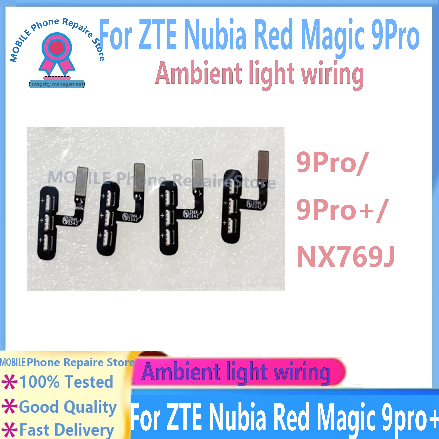 For ZTE Nubia Red Magic 9 Pro Ambient light wiring Mobile PhoneFlex Cable 9pro+ Red magic 9 Pro Plus Replace
For ZTE Nubia Red Magic 9 Pro Ambient light wiring Mobile PhoneFlex Cable 9pro+ Red magic 9 Pro Plus Replace