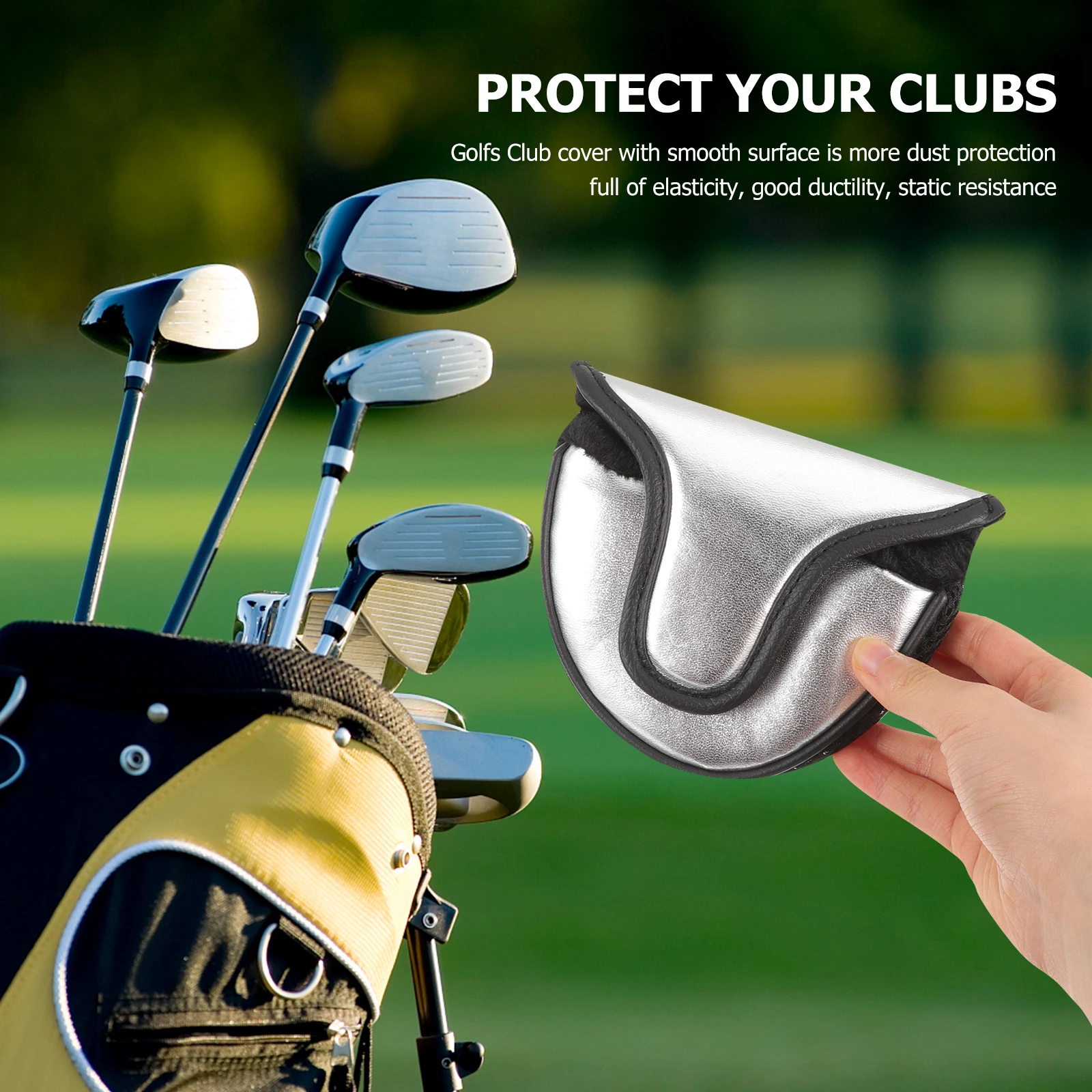 1pcs Putter Protector Cover Pu Golf Club Head Cover Scratch Resistant Dustproof For Most Clubs Portable Lightweight Golf
1pcs Putter Protector Cover Pu Golf Club Head Cover Scratch Resistant Dustproof For Most Clubs Portable Lightweight Golf