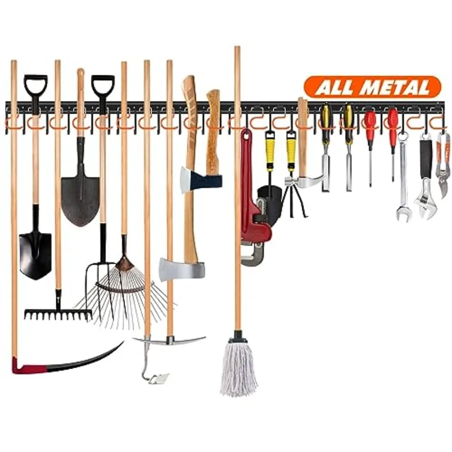 68'' All Metal Garden Tool Organizer Adjustable Garage Tool Organizer Wall Mount Garage Organizers and Storage with Heavy Duty
68'' All Metal Garden Tool Organizer Adjustable Garage Tool Organizer Wall Mount Garage Organizers and Storage with Heavy Duty