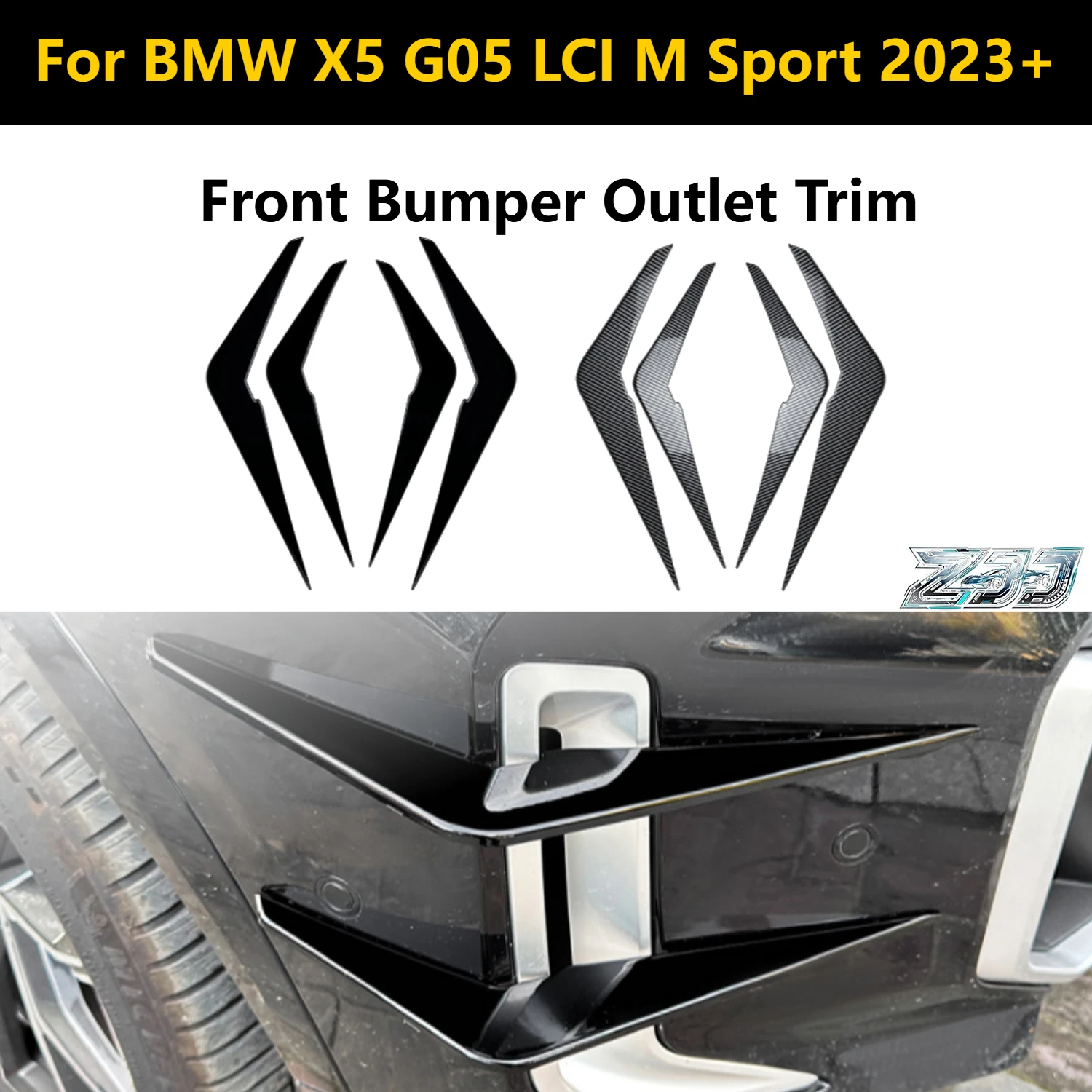 Front Bumper Outlet Trim For BMW X5 G05 LCI M Sport 2023+ Front Windshield Grille Exterior Modification Car Styling
Front Bumper Outlet Trim For BMW X5 G05 LCI M Sport 2023+ Front Windshield Grille Exterior Modification Car Styling