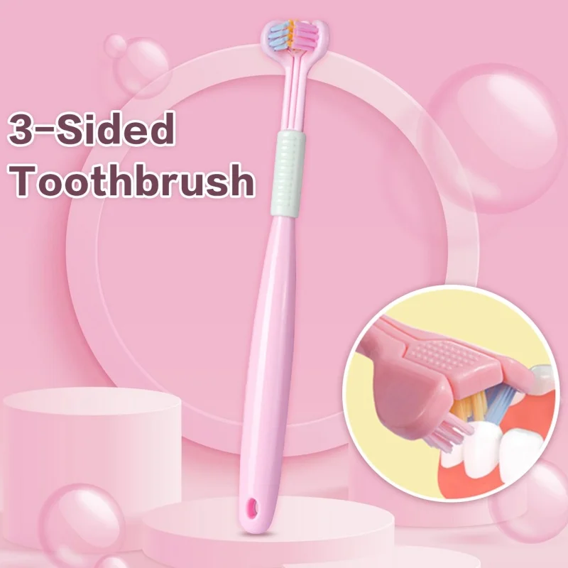 Baby Oral Health Care Kids 360 ° Clean Tooth Teeth Clean Brush Three Side Candy Color Soft Toothbrush Children Dental Care 3-12Y
Baby Oral Health Care Kids 360 ° Clean Tooth Teeth Clean Brush Three Side Candy Color Soft Toothbrush Children Dental Care 3-12Y