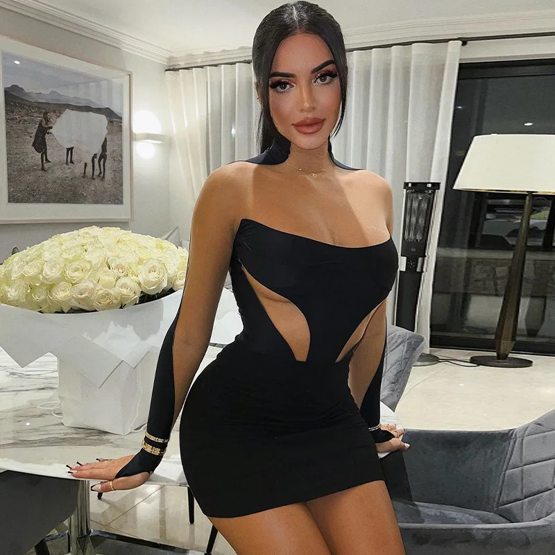 Crystal Mesh Patchwork Long Sleeve Bodysuit Bodycon Cut Out Sexy Streetwear Party Club Outfit One Piece 2023 Summer Y2K
Crystal Mesh Patchwork Long Sleeve Bodysuit Bodycon Cut Out Sexy Streetwear Party Club Outfit One Piece 2023 Summer Y2K