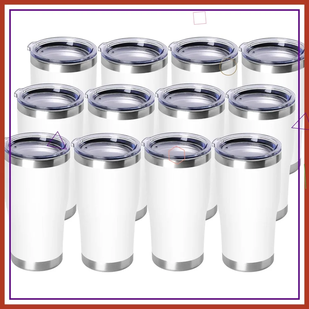 Термокружка из нержавеющей стали 20 унций с крышкой, с двойными стенками и вакуумной изоляцией, для кофе, с порошковым покрытием, белая, упаковка 12 штук
Термокружка из нержавеющей стали 20 унций с крышкой, с двойными стенками и вакуумной изоляцией, для кофе, с порошковым покрытием, белая, упаковка 12 штук