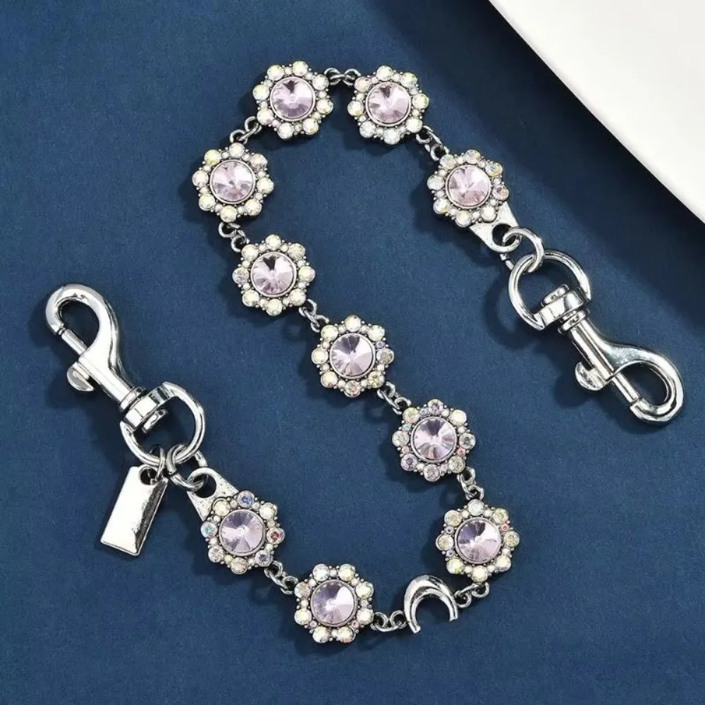 Flexible Rhinestone Petal Keychain Modish Unique Bag Charm Inventive Artistic Stylish Pouch Chain Bag Decoration Accessory
Flexible Rhinestone Petal Keychain Modish Unique Bag Charm Inventive Artistic Stylish Pouch Chain Bag Decoration Accessory