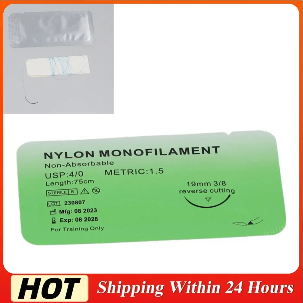 Медицинская мононить 4/0 из нейлона/шелка для симуляции хирургических операций, не требующая наложения швов, для обучения навыкам наложения швов
Медицинская мононить 4/0 из нейлона/шелка для симуляции хирургических операций, не требующая наложения швов, для обучения навыкам наложения швов