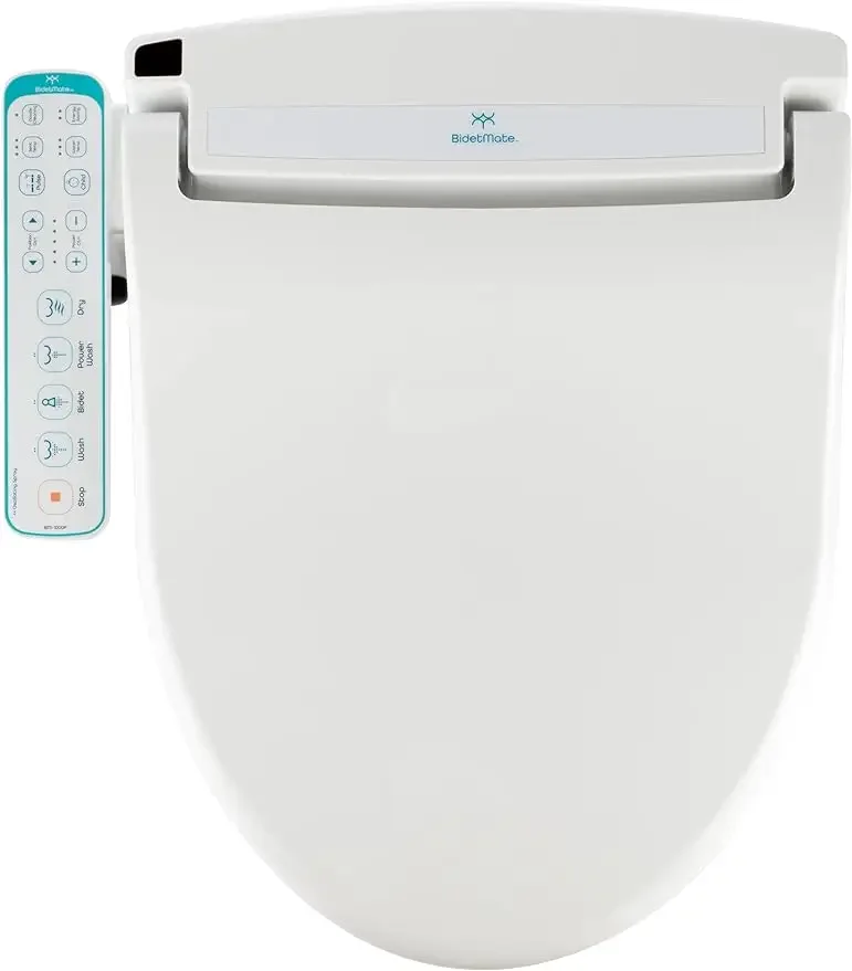 BidetMate 1000 Series Electric Bidet Heated Smart Toilet Seat with Water, Side Control Panel, and Warm Air Dryer - Adjust
BidetMate 1000 Series Electric Bidet Heated Smart Toilet Seat with Water, Side Control Panel, and Warm Air Dryer - Adjust