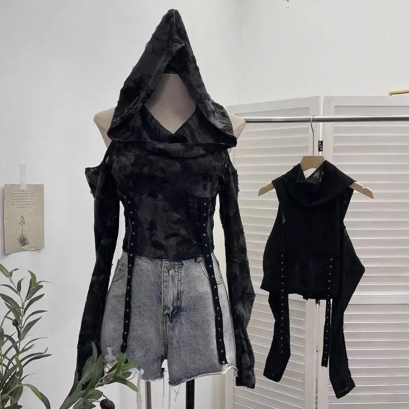 Post-Aalyptic Sle Long Sve ort T-irt Slim Fit oulder Bared Design Casual Streetwear for Trendy Girls
Post-Aalyptic Sle Long Sve ort T-irt Slim Fit oulder Bared Design Casual Streetwear for Trendy Girls