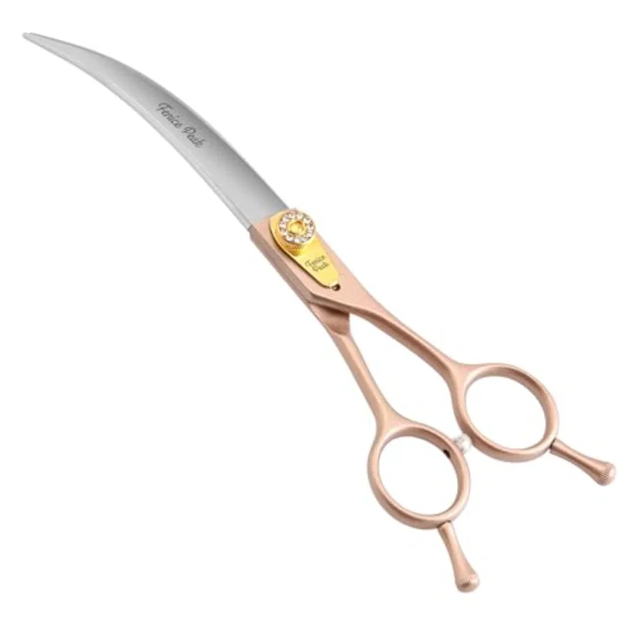 45° Extra Curved Dog Grooming Scissors 440C Stainless Steel 7.5'' Big Arc Curved Shears Rose Gold Sharp and Durable Trimming Sc
45° Extra Curved Dog Grooming Scissors 440C Stainless Steel 7.5'' Big Arc Curved Shears Rose Gold Sharp and Durable Trimming Sc