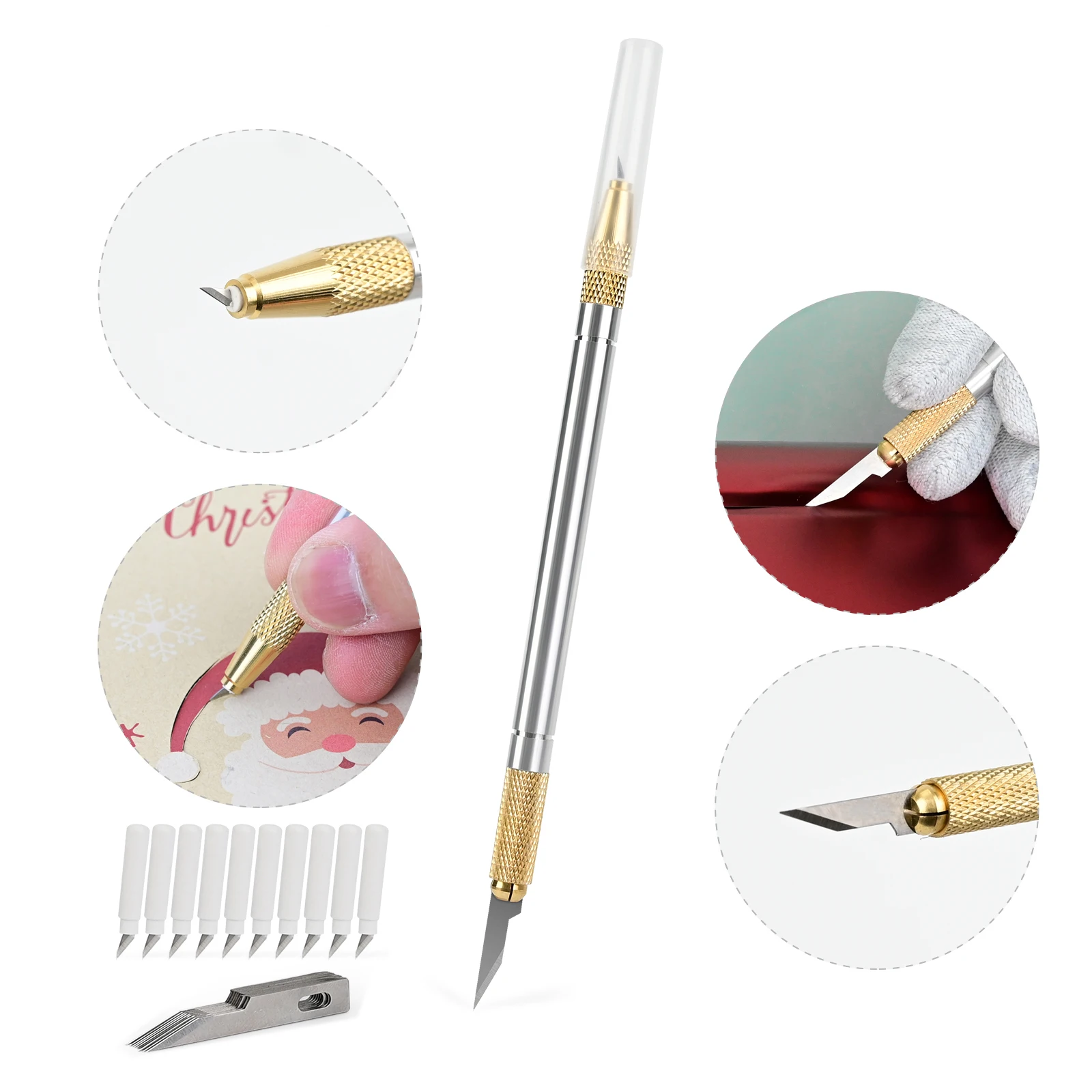 FOSHIO нож с двумя головками и вращающимся и прецизионным лезвием, автомобильная тонировочная пленка, упаковка, виниловая прополка, ремесло, инструмент для резки и резьбы своими руками
FOSHIO нож с двумя головками и вращающимся и прецизионным лезвием, автомобильная тонировочная пленка, упаковка, виниловая прополка, ремесло, инструмент для резки и резьбы своими руками