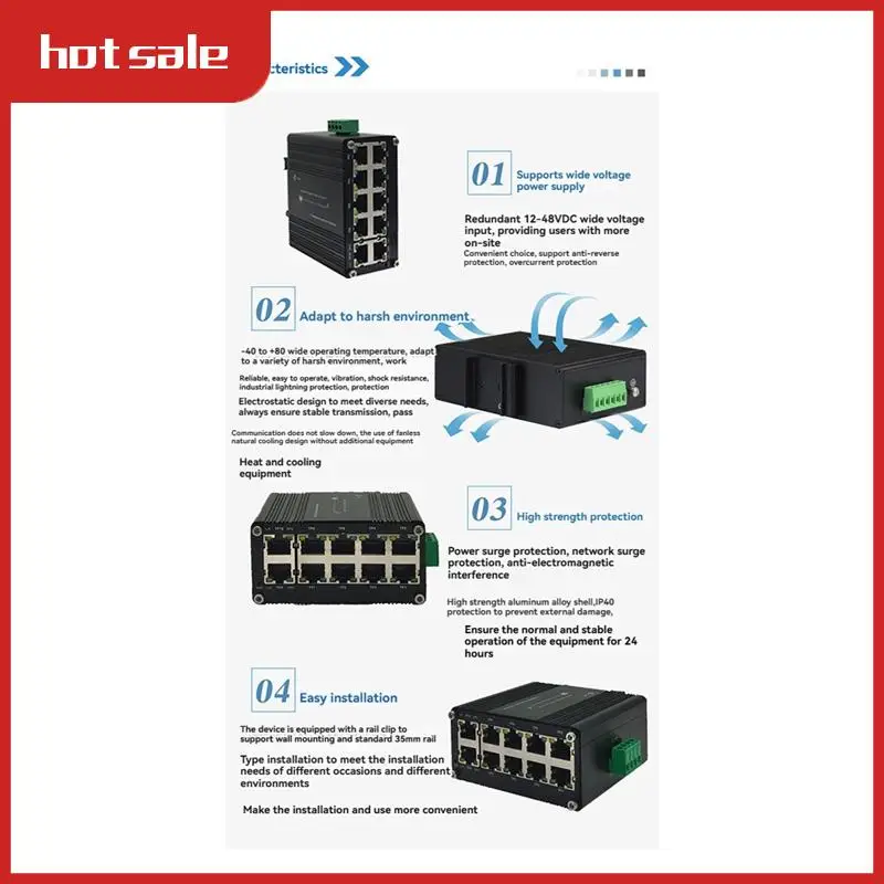 Мини-промышленный 10-портовый коммутатор Poe Gigabit Ethernet Промышленный коммутатор Ethernet 10/100/1000 Мбит/с RJ45 DIN-рейка IP40
Мини-промышленный 10-портовый коммутатор Poe Gigabit Ethernet Промышленный коммутатор Ethernet 10/100/1000 Мбит/с RJ45 DIN-рейка IP40