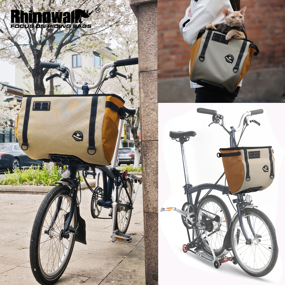 Rhinowalk Bike Front Handlebar Basket Bag 17L /24LFor Brompton Folding Bike Only Fit Official Block
Rhinowalk Bike Front Handlebar Basket Bag 17L /24LFor Brompton Folding Bike Only Fit Official Block