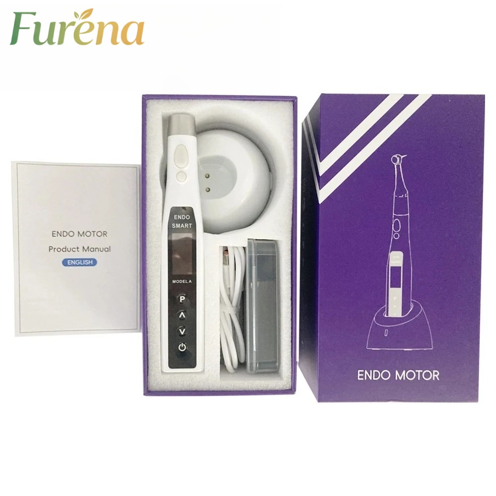 Wireless Dental Endo Motor with Built-in Apex Locator 9 Modes 360° Rotation Reciprocating Root Canal Contra Angle Instrument for
Wireless Dental Endo Motor with Built-in Apex Locator 9 Modes 360° Rotation Reciprocating Root Canal Contra Angle Instrument for