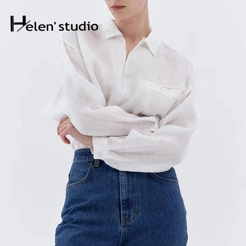 100% Linen Women's Blouses And Shirts Top Women Pinterest Clothes Lapel Casual White Shirts High Quality Women's Clothing
100% Linen Women's Blouses And Shirts Top Women Pinterest Clothes Lapel Casual White Shirts High Quality Women's Clothing
