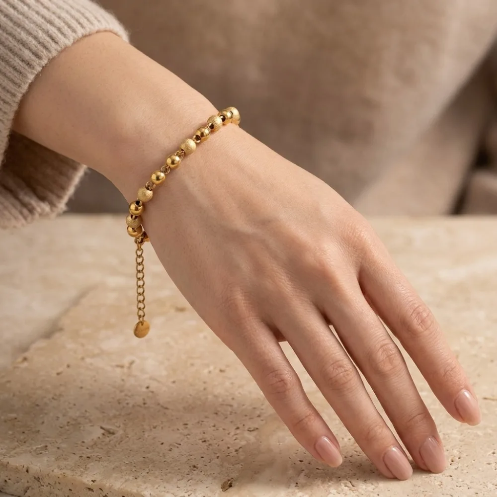 Steel Frosted Smooth Beaded Bracelet INS Trend Lucky Transfer Bead Niche Luxury High Grade Daily Versatile Fashion Accessories
Steel Frosted Smooth Beaded Bracelet INS Trend Lucky Transfer Bead Niche Luxury High Grade Daily Versatile Fashion Accessories