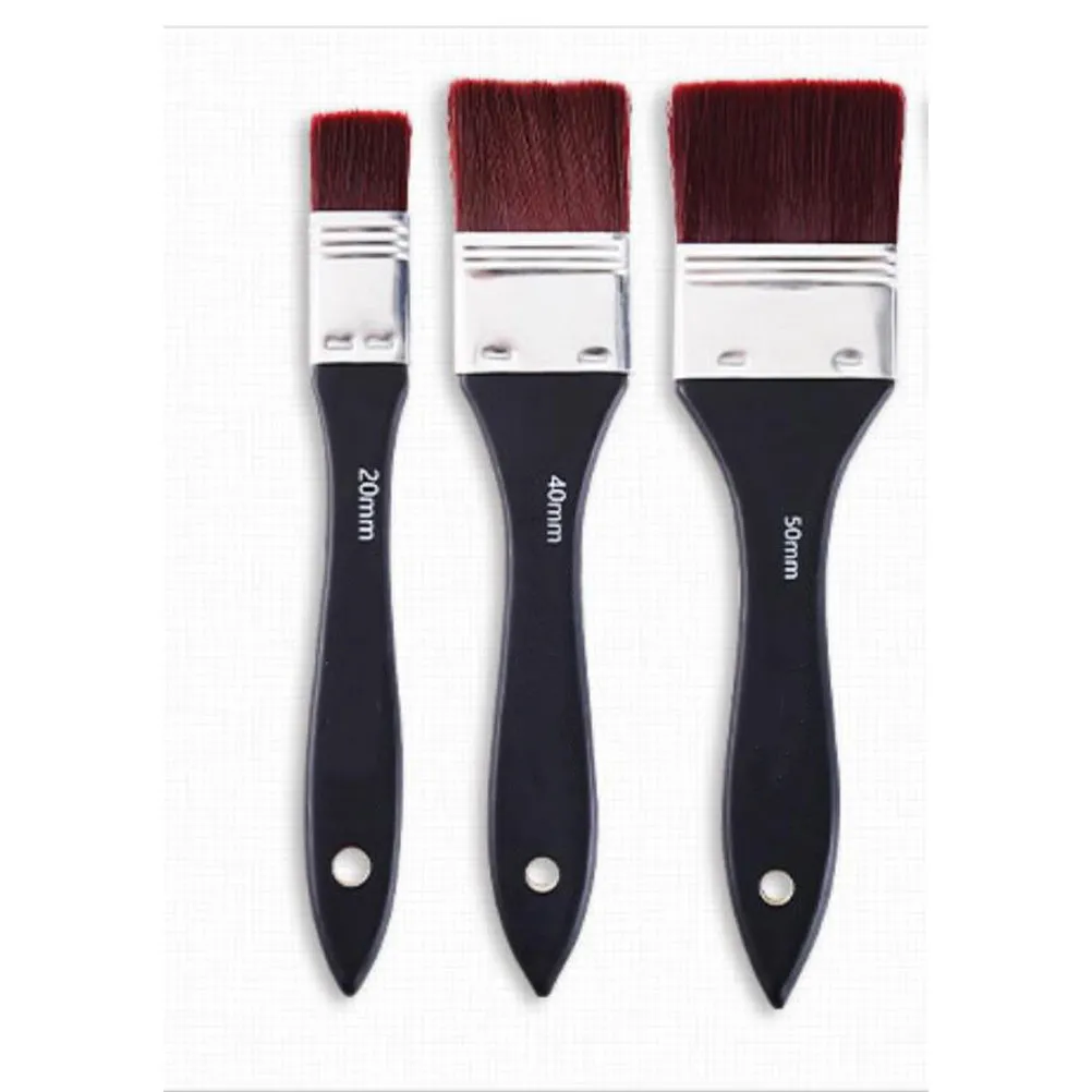 3Pcs Heavy Duty Nylon Art Brushes Set Frosted Anti-Slip Handle Lightweight Treated Wood for Oil Acrylic Painting Drawing
3Pcs Heavy Duty Nylon Art Brushes Set Frosted Anti-Slip Handle Lightweight Treated Wood for Oil Acrylic Painting Drawing