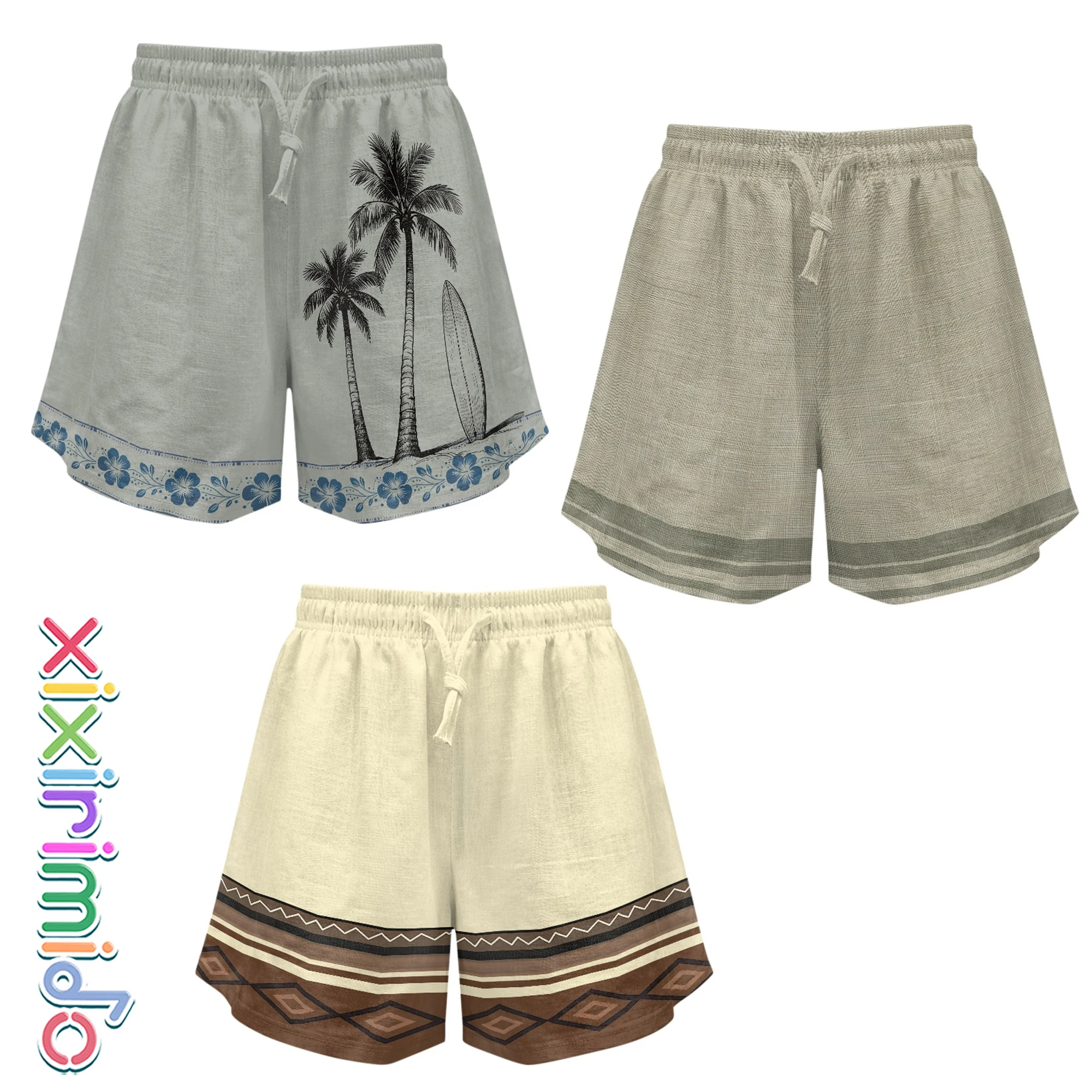 XIXIRIMIDO Women's Linen Shorts High Waisted Wide Leg Drawstring Wide-legged Shorts Striped Ethnic Style Beach Vacation Clothes
XIXIRIMIDO Women's Linen Shorts High Waisted Wide Leg Drawstring Wide-legged Shorts Striped Ethnic Style Beach Vacation Clothes