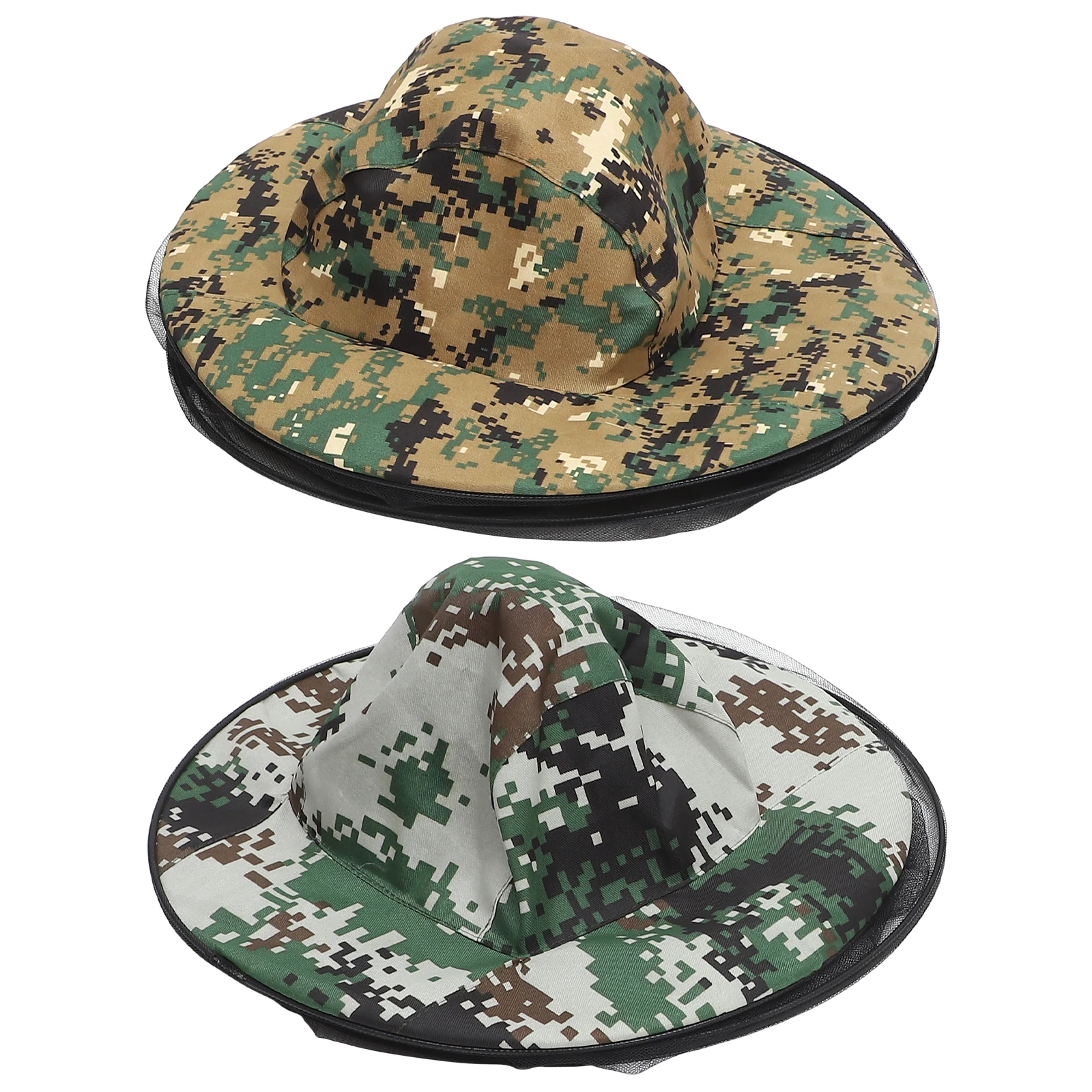 2pcs Mosquito-proof Fisherman Hats Sun Hat Large Brim Anti-mosquito Night Fishing Mesh Cap Desert Green Random Strap
2pcs Mosquito-proof Fisherman Hats Sun Hat Large Brim Anti-mosquito Night Fishing Mesh Cap Desert Green Random Strap