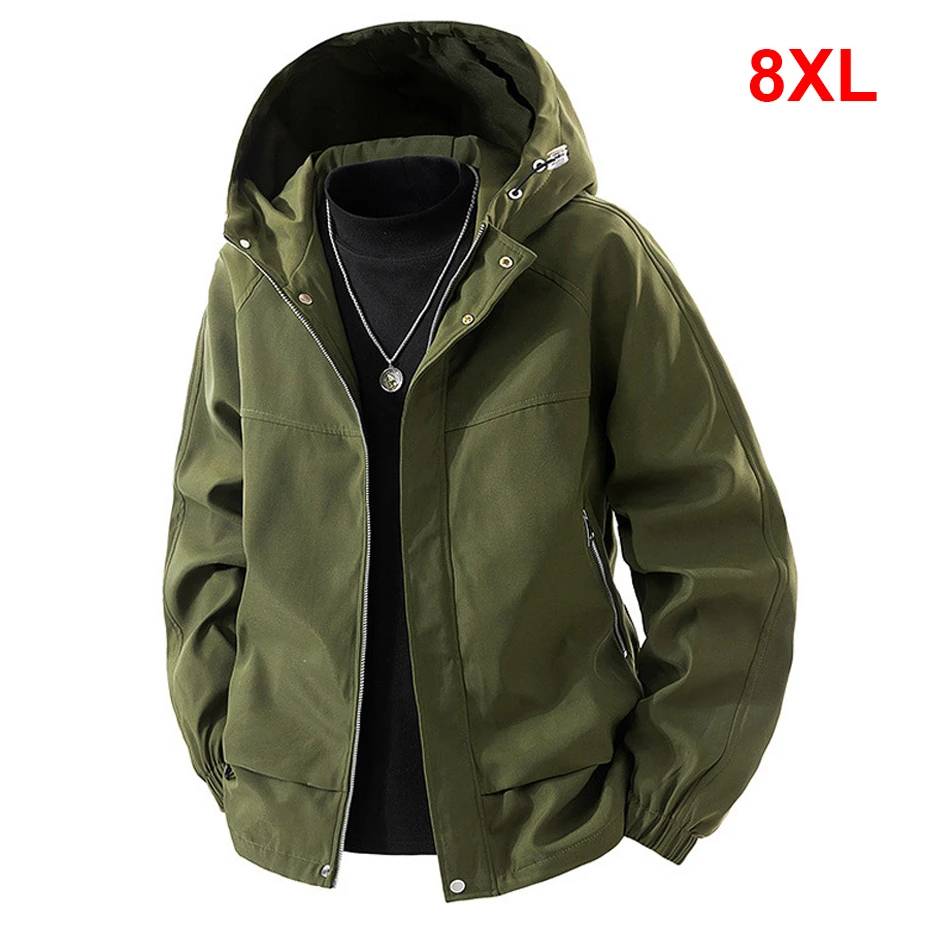 8XL Plsu Size Hooded Windbreaker Jacket Men Spring Autumn Camp Jackets Fashion Casual Coat Male Big Size 8XL Outerwear Outdoor
8XL Plsu Size Hooded Windbreaker Jacket Men Spring Autumn Camp Jackets Fashion Casual Coat Male Big Size 8XL Outerwear Outdoor