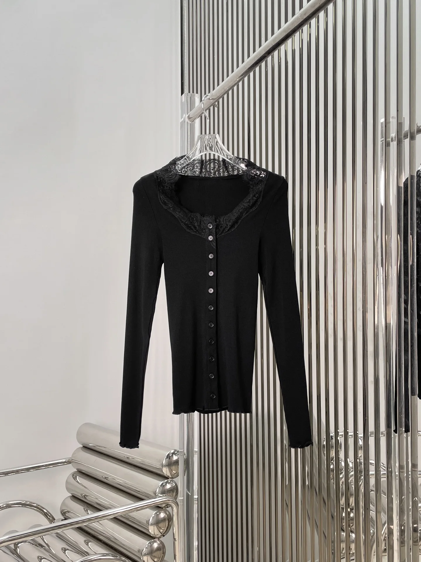 Ele Bla Long Sve Lace Splice Slim Fit Knitted Cardigan for Women Square Collar Open Sle Versatile Faionable
Ele Bla Long Sve Lace Splice Slim Fit Knitted Cardigan for Women Square Collar Open Sle Versatile Faionable