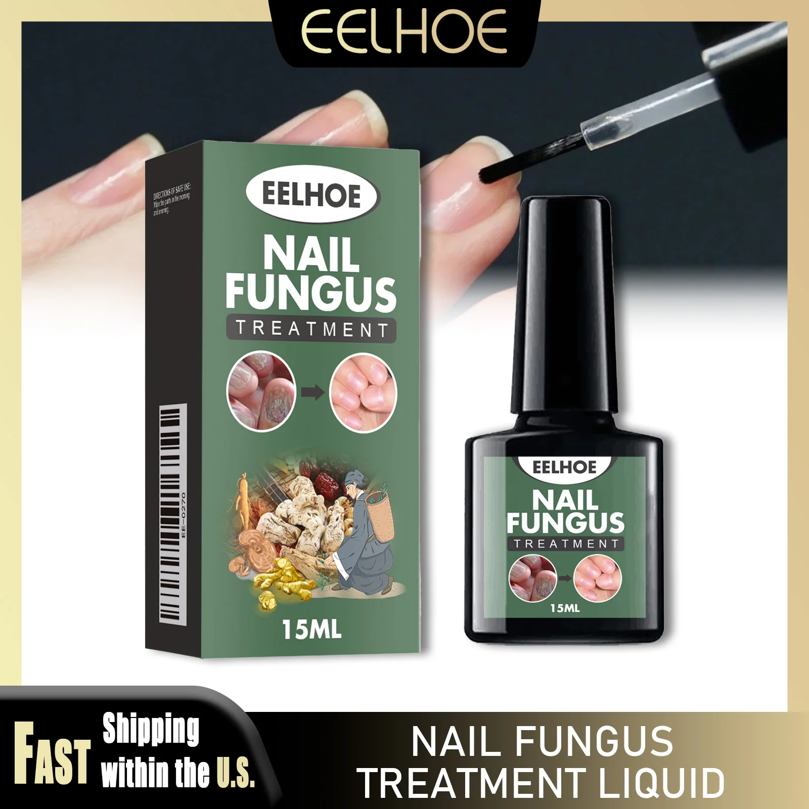 15ml Nail Fungal Treatment Drop Foot Toe Fungus Removal Fast Repair Onychomycosi Anti Infection Natural Essence Nail Care Liquid
15ml Nail Fungal Treatment Drop Foot Toe Fungus Removal Fast Repair Onychomycosi Anti Infection Natural Essence Nail Care Liquid