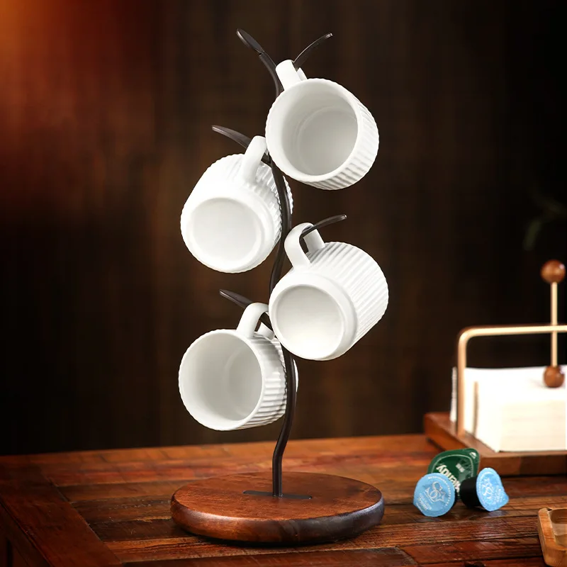 Cup Shelf Iron Baking Paint Water Cup Hanging Rack American Wooden Coffee Cup Restaurant Creative Fashion Decoration
Cup Shelf Iron Baking Paint Water Cup Hanging Rack American Wooden Coffee Cup Restaurant Creative Fashion Decoration