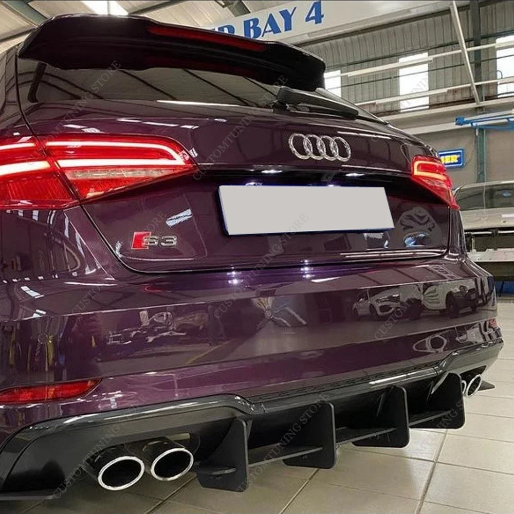 Maxton Style 4 Fins Rear Splitter Diffuser For Audi S3 8V2 FL Sportback Rear Bumper Lip Bodykits S3 2017-2020 Facelift Tuning
Maxton Style 4 Fins Rear Splitter Diffuser For Audi S3 8V2 FL Sportback Rear Bumper Lip Bodykits S3 2017-2020 Facelift Tuning