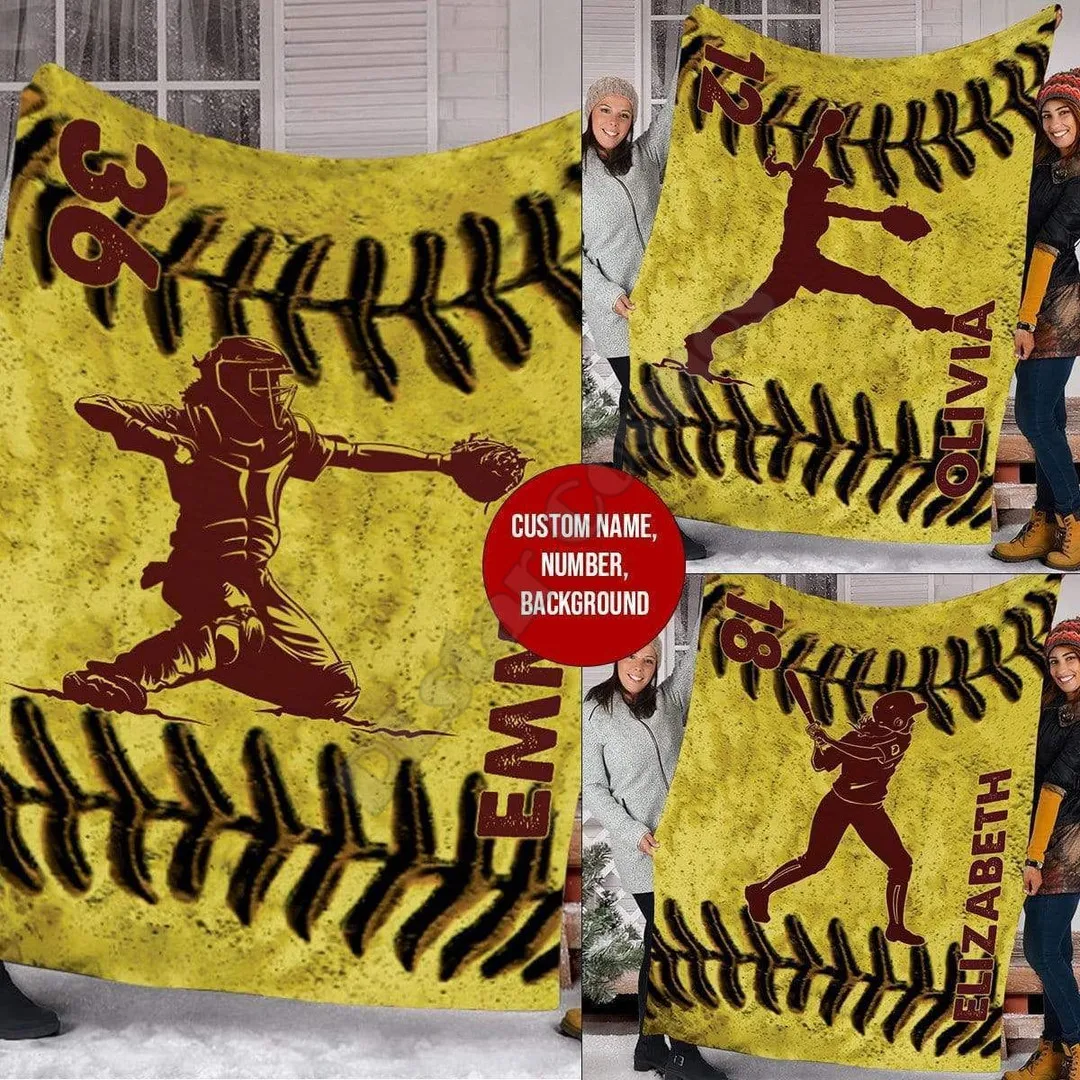 Personalized Custom Fleece Blanket SoftbalL Fleece Blanket 3D Printed Soft Plush Blanket
Personalized Custom Fleece Blanket SoftbalL Fleece Blanket 3D Printed Soft Plush Blanket