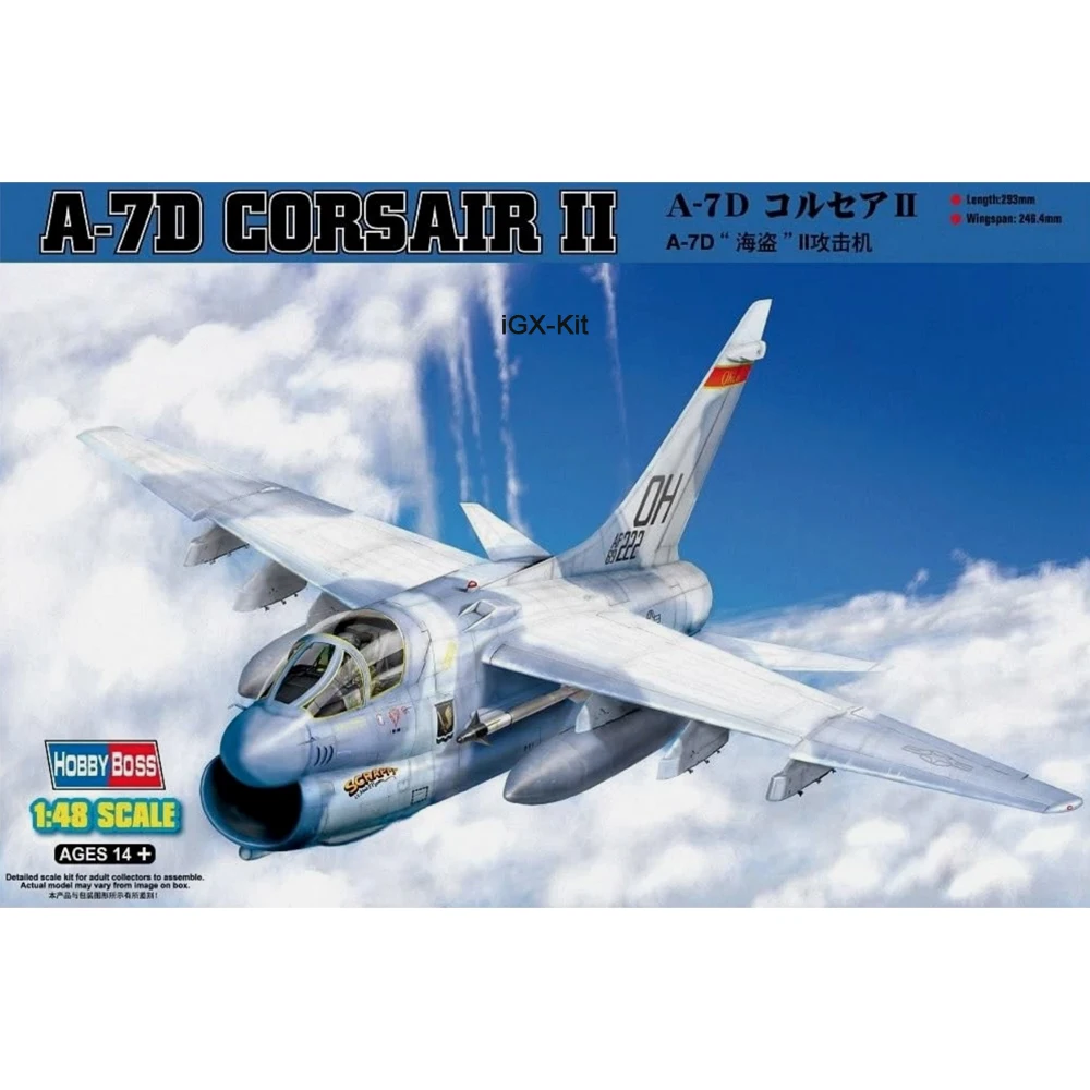HobbyBoss 80334 1/48 Scale US A7 A-7 Corsair II Attack Plane Aircraft Plastic Assembly Model Building Kit
HobbyBoss 80334 1/48 Scale US A7 A-7 Corsair II Attack Plane Aircraft Plastic Assembly Model Building Kit