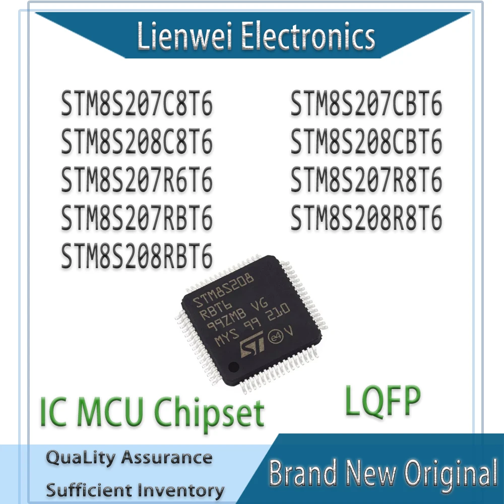 100% New STM8S207C8T6 STM8S207CBT6 STM8S208C8T6 STM8S208CBT6 STM8S207R6T6 STM8S207R8T6 STM8S207RBT6 STM8S208R8T6 STM8S208RBT6
100% New STM8S207C8T6 STM8S207CBT6 STM8S208C8T6 STM8S208CBT6 STM8S207R6T6 STM8S207R8T6 STM8S207RBT6 STM8S208R8T6 STM8S208RBT6