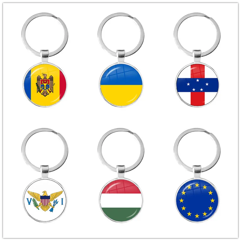 Antilles,European Union,Ukraine,Hungary,Moldova,United States Virgin Islands National Flag Glass Cabochon Keychain Key Ring Gift
Antilles,European Union,Ukraine,Hungary,Moldova,United States Virgin Islands National Flag Glass Cabochon Keychain Key Ring Gift