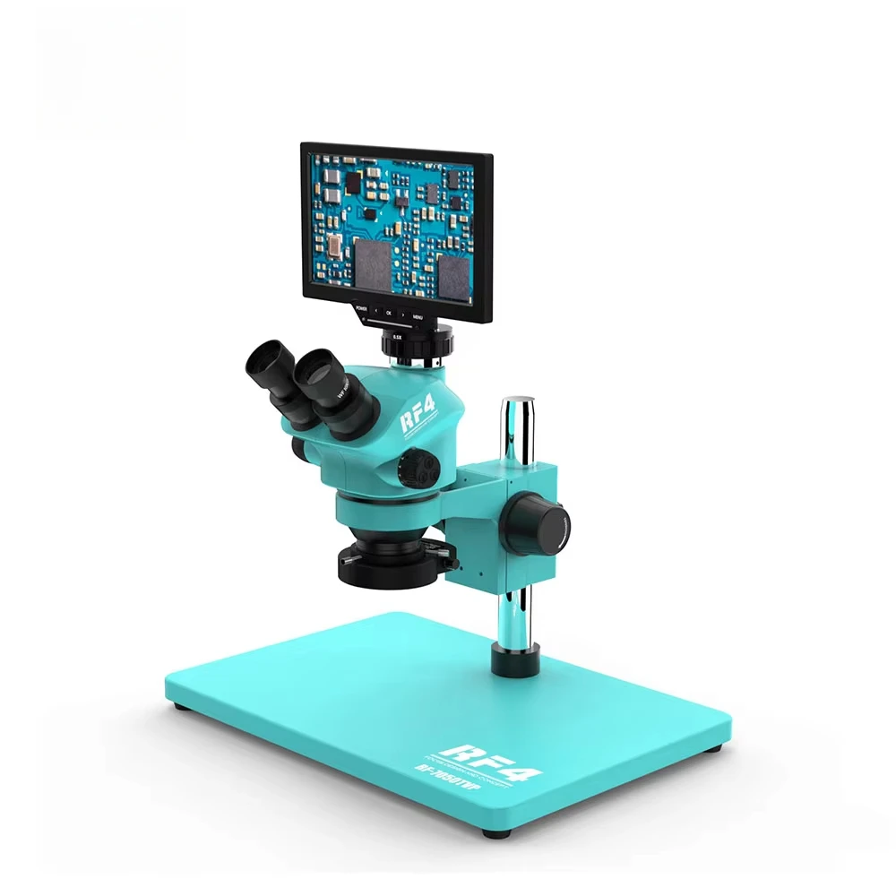 RF7050TVD2 -YS010W HD MI 4K Camera PBC Repair Anti-Static Pad Analog Focus 7X-50X Trinocular Stereo Zoom Microscope
RF7050TVD2 -YS010W HD MI 4K Camera PBC Repair Anti-Static Pad Analog Focus 7X-50X Trinocular Stereo Zoom Microscope