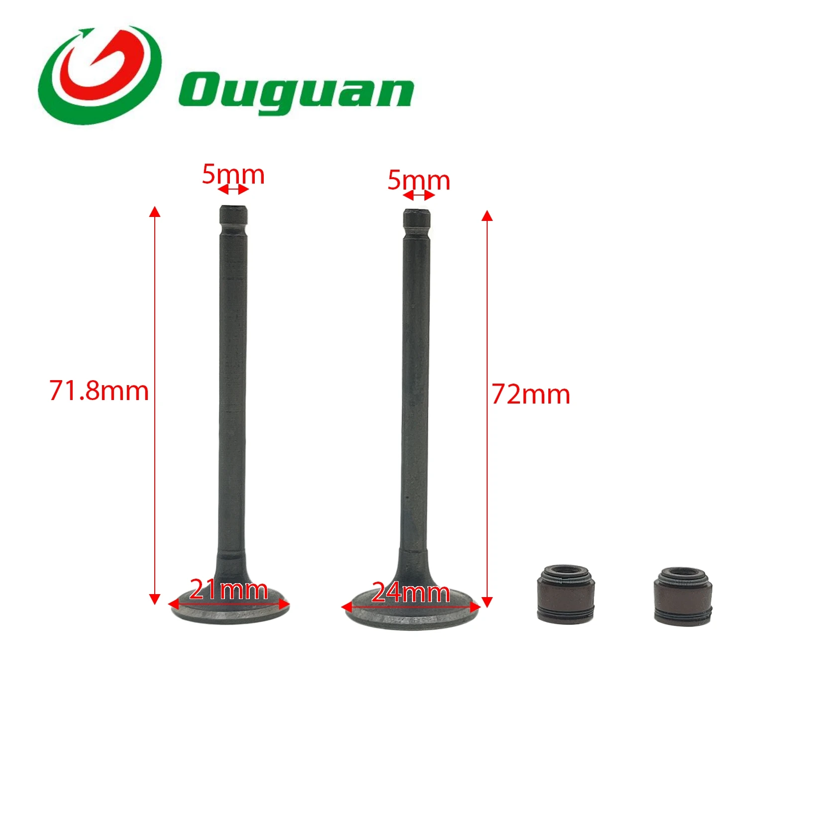 ouguan for Hero 125 125cc Valve Intake Exhaust Stem Valve Oil Seal
ouguan for Hero 125 125cc Valve Intake Exhaust Stem Valve Oil Seal