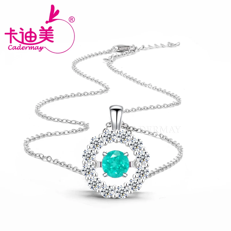 CADERMAY 6.0mm paraiba Color Lab Grown Yttrium Aluminum Garnet With Inclusions S925 Sterling Silver Necklace For Women Jewelry
CADERMAY 6.0mm paraiba Color Lab Grown Yttrium Aluminum Garnet With Inclusions S925 Sterling Silver Necklace For Women Jewelry