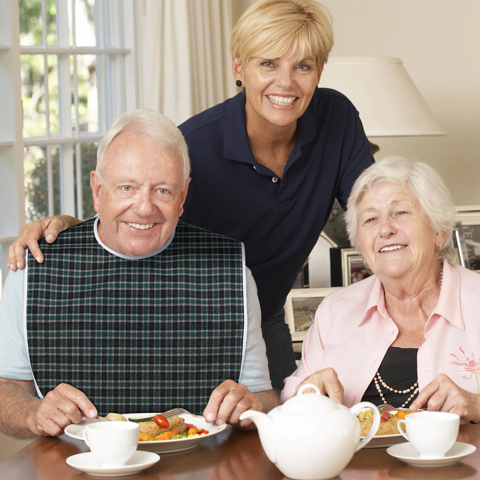 Adult Plaid Waterproof Bib Washable Snap Button Design Meal Protection Clothing Protector for Elderly Sick Recovery
Adult Plaid Waterproof Bib Washable Snap Button Design Meal Protection Clothing Protector for Elderly Sick Recovery