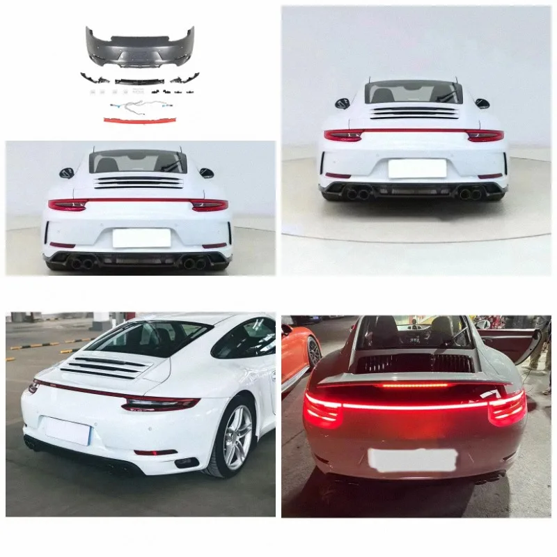 2016-2019 Full Rear Bumper Kit With Continuous Penetrating Taillight Turn Signal Lamp for 911 991 Car Body Upgrade Parts
2016-2019 Full Rear Bumper Kit With Continuous Penetrating Taillight Turn Signal Lamp for 911 991 Car Body Upgrade Parts