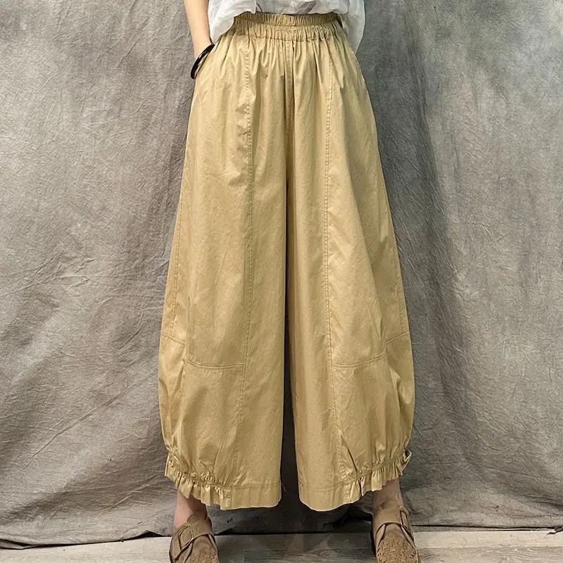 Korean Style Elastic Waist Loose Casual Vintage Pants Harajuku Trousers Lantern Women Clothing Vintage Wide Leg Pants Trend S869
Korean Style Elastic Waist Loose Casual Vintage Pants Harajuku Trousers Lantern Women Clothing Vintage Wide Leg Pants Trend S869