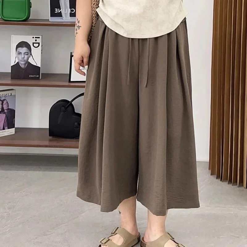 Women's Plus Size Culottes Summer High Waist Wide Leg Loose Casual Cropped Pants
Women's Plus Size Culottes Summer High Waist Wide Leg Loose Casual Cropped Pants