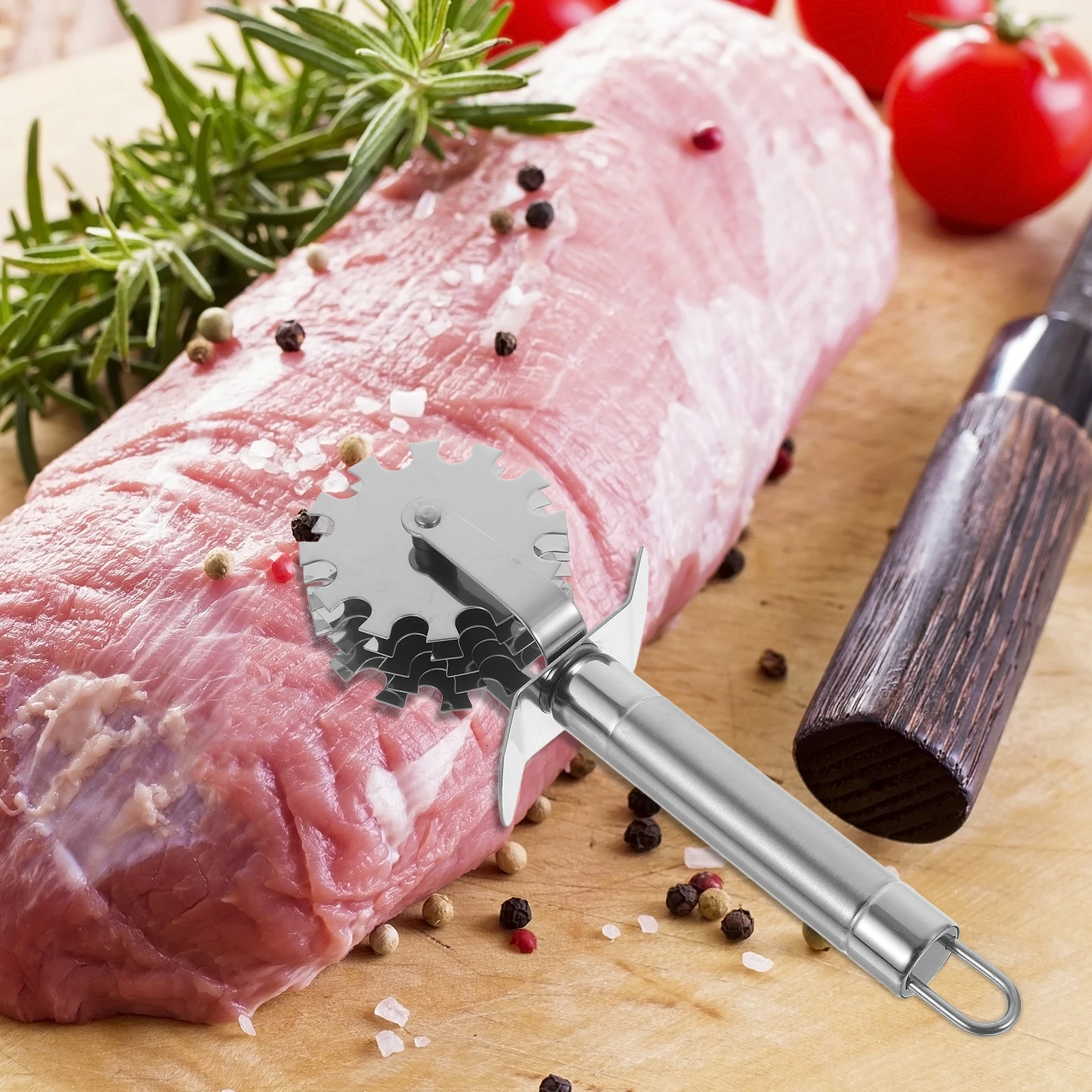 Stainless Steel 5 Wheel Steak Pork Loose Tool Beef Softener Kitchen Beef Stainless Steel Meat Tenderizer Softener Gadget
Stainless Steel 5 Wheel Steak Pork Loose Tool Beef Softener Kitchen Beef Stainless Steel Meat Tenderizer Softener Gadget