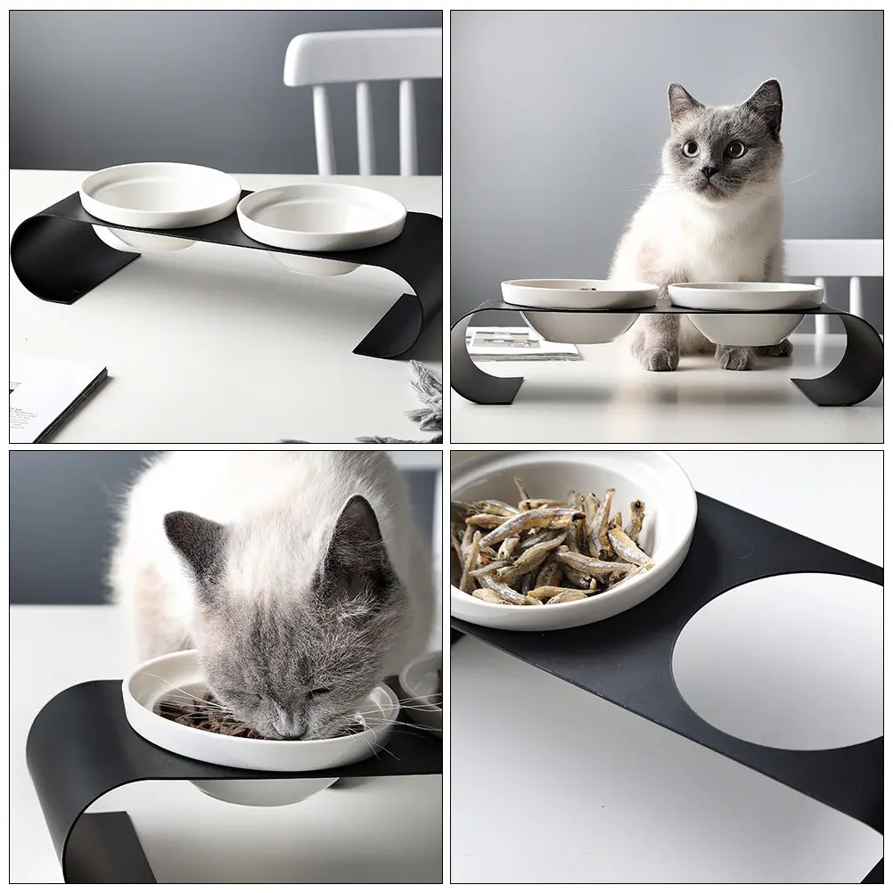 Керамическая миска для кормления кошек (1 шт.) на высокой железной подставке, двойная, устойчивая, для еды и воды, подходит для кошек и собак
Керамическая миска для кормления кошек (1 шт.) на высокой железной подставке, двойная, устойчивая, для еды и воды, подходит для кошек и собак